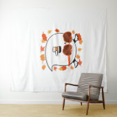 Herbstvibes Niedlich Ghost Classic T - Shirt Wandteppich (Beispiel (Horizontal))