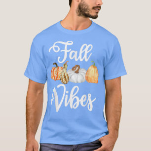 Herbstvibes niedlicher Herbstkürbis halloween than T-Shirt