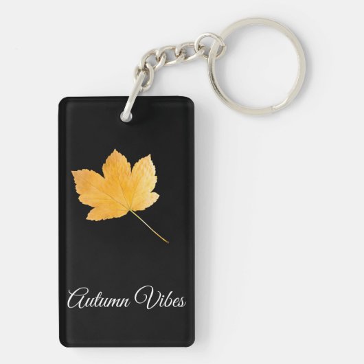 Herbstvibes Schlüsselanhänger (Rückseite)