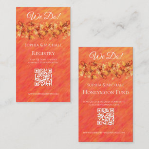 Herbstvibes-Wedding Rings-Registry- Visitenkarte