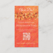 Herbstvibes-Wedding Rings-Registry- Visitenkarte (Rückseite)