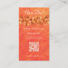 Herbstvibes-Wedding Rings-Registry- Visitenkarte