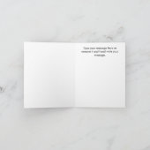 Herbstvieh - Herbstlebewesen dank Karte (Innenseite)