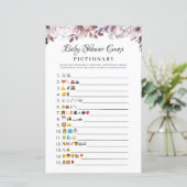 Herbstviolette Blumen Kinderdusche Emoji Spiel (Stehend Vorderseite)