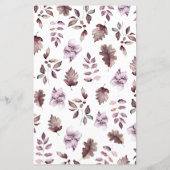 Herbstviolette Blumen Kinderdusche Emoji Spiel (Rückseite)