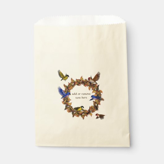 Herbstvögel Geschenktütchen (Vorderseite)