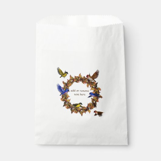 Herbstvögel Geschenktütchen (Vorderseite)