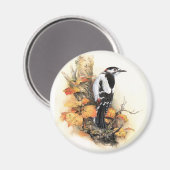 Herbstvogel Magnet (Vorderseite/Rückseite)