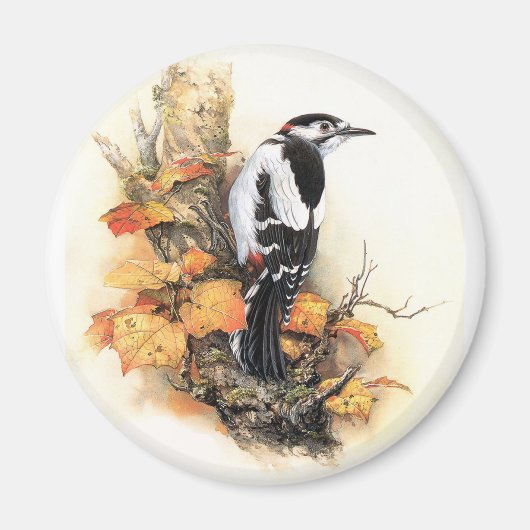 Herbstvogel Magnet (Vorne)