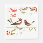 Herbstvögel Napkins Serviette (Vorderseite)