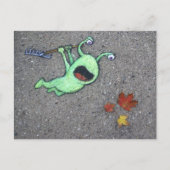 Herbstvorletzte Blätter Postkarte (Vorderseite)