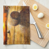 Herbstvormittag auf dem Bauernhof Handtuch (Viertel Falte)