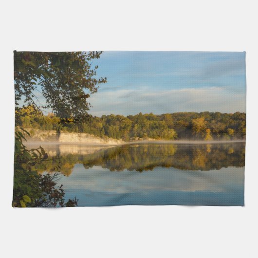 Herbstvormittag Geschirrtuch (Horizontal)