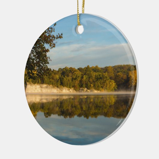 Herbstvormittag Keramikornament (Links)