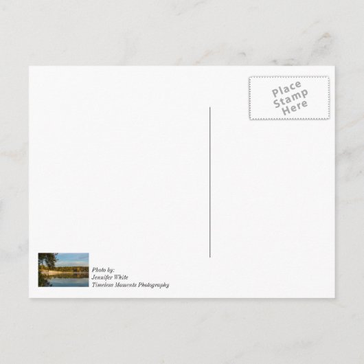 Herbstvormittag Postkarte (Rückseite)