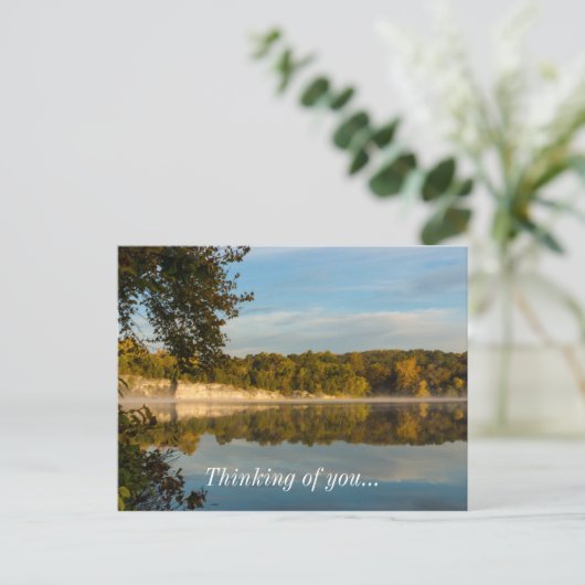 Herbstvormittag Postkarte (Stehend Vorderseite)