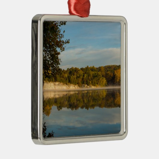 Herbstvormittag Silbernes Ornament (Rechts)