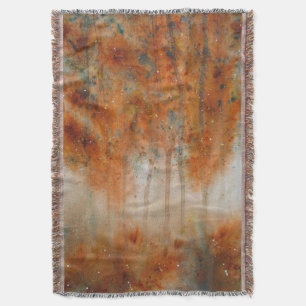 Herbstvormittags Aquarelldruck Decke