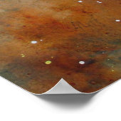 Herbstvormittags Aquarelldruck Poster (Ecke)