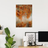 Herbstvormittags Aquarelldruck Poster (Heimbüro)