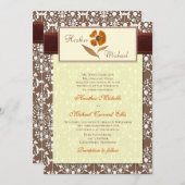 Herbstvorstellung der Blume Einladung (Vorne/Hinten)