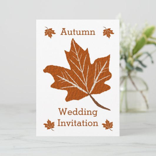 Herbstvorstellung Einladung (Stehend Vorderseite)