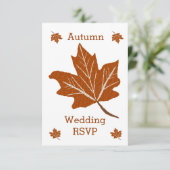 Herbstvorstellung RSVP Karte (Stehend Vorderseite)