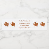 Herbstvorstellung Wasserflaschenetikett (Einzelnes Label)