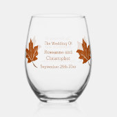 Herbstvorstellung Weinglas Ohne Stiel (Vorderseite)