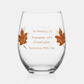 Herbstvorstellung Weinglas Ohne Stiel (Rückseite)