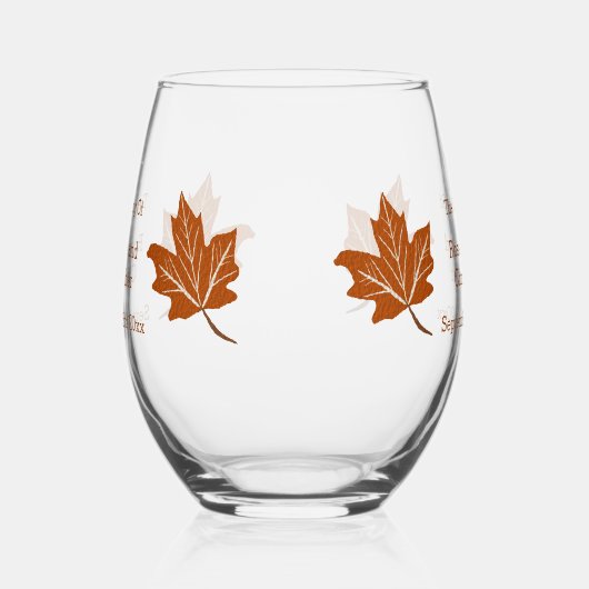 Herbstvorstellung Weinglas Ohne Stiel (Links)