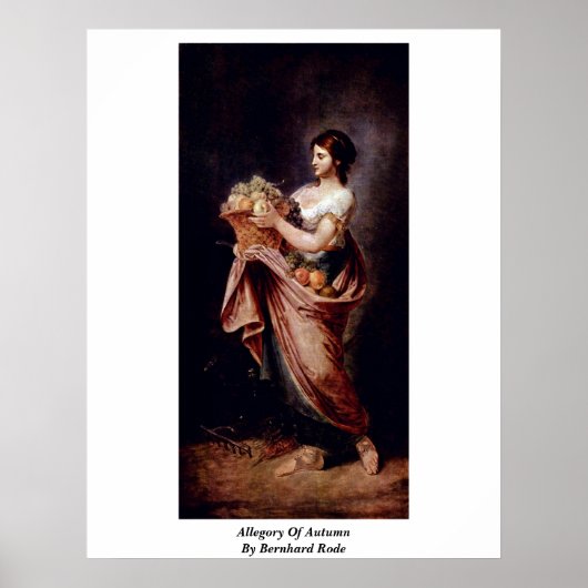 Herbstvorwürfe von Bernhard Rode Poster (Vorne)