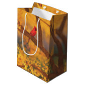 Herbstwächter-Geschenktasche Mittlere Geschenktüte (Rückseite Schrägansicht)