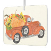 Herbstwagen mit Pumpkins Autolufterfrischer (Links)