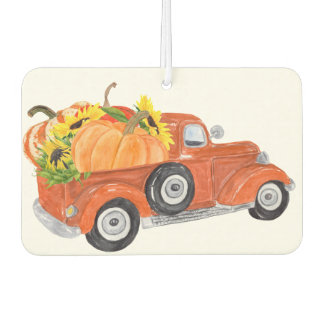 Herbstwagen mit Pumpkins Autolufterfrischer