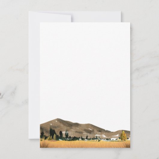 Herbstwagen mit Sonnenblumen Save The Date (Rückseite)