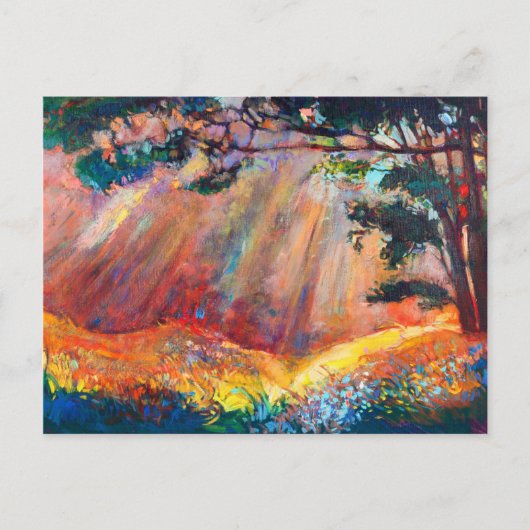 Herbstwald 4 postkarte (Vorderseite)