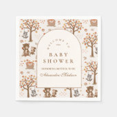 Herbstwald-Baby-Party Serviette (Vorderseite)