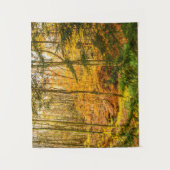 Herbstwald Bäume Natur Kleine Wandteppich (Vorderseite)