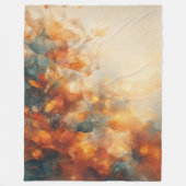 Herbstwald-Blätter-Abstract-Fleece-Decke Fleecedecke (Vorderseite)