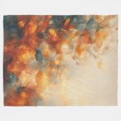 Herbstwald-Blätter-Abstract-Fleece-Decke Fleecedecke (Vorderseite (Horizontal))
