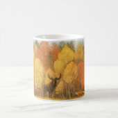 Herbstwald, digitales Reh und Fuchs. Kaffeetasse (Mittel)