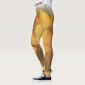 Herbstwald, digitales Reh und Fuchs. Leggings (Links)