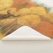 Herbstwald, digitales Reh und Fuchs. Sherpadecke (3/4)