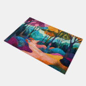 Herbstwald Doormat Fußmatte (Schrägansicht)