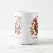 Herbstwald Eichhörnchen Kaffeetasse (Mittel)