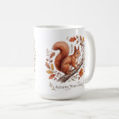 Herbstwald Eichhörnchen Kaffeetasse (VorderseiteRechts)