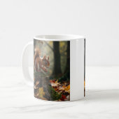 Herbstwald Eichhörnchen Kaffeetasse (Vorderseite Links)