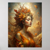 Herbstwald Faia - Mystischer Fall Mauer Kunst Poster (Vorne)