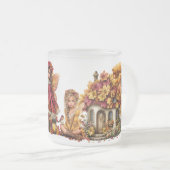 Herbstwald-Feenvolk – Maplesippe Whimsical Herbst Mattglastasse (VorderseiteRechts)